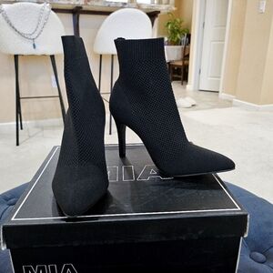 MIA Black Women's Sock Booties